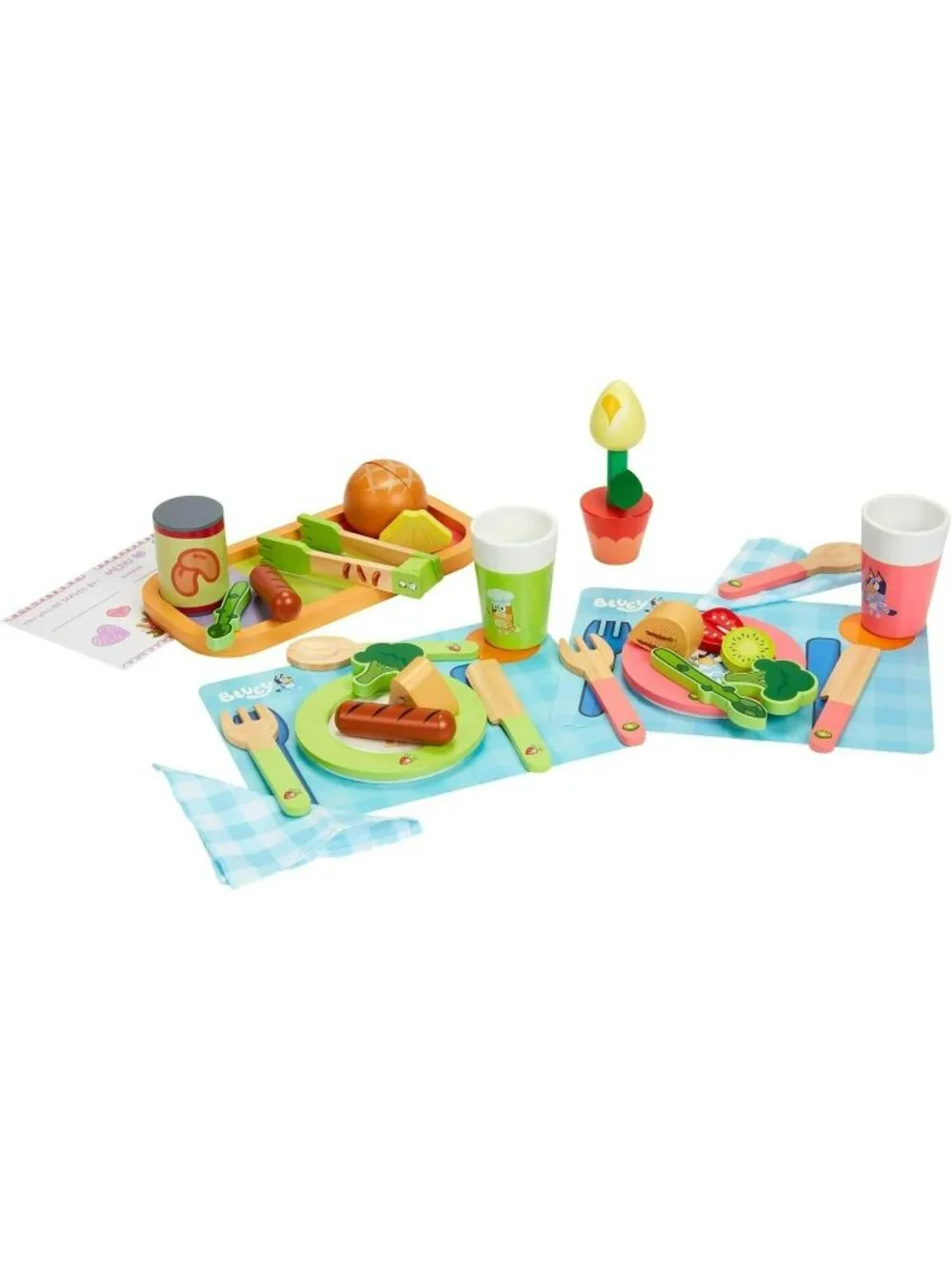 Bluey Dine With Bluey Wooden Dining Playset 32 Pieces